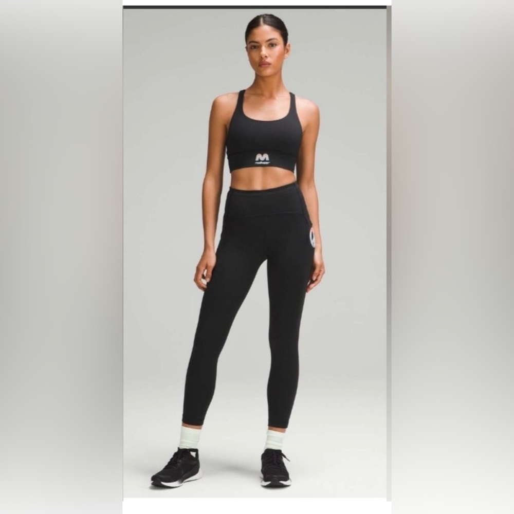 2 PC SET lululemon athletica x Madhappy Black High-Waisted Leggings & Sports Bra